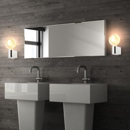 Briloner 2182-018 - Koupelnové nástěnné svítidlo DONGA 1xE27/10W/230V IP44 lesklý chrom