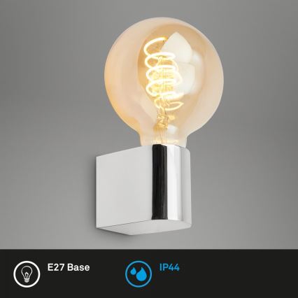 Briloner 2182-018 - Koupelnové nástěnné svítidlo DONGA 1xE27/10W/230V IP44 lesklý chrom