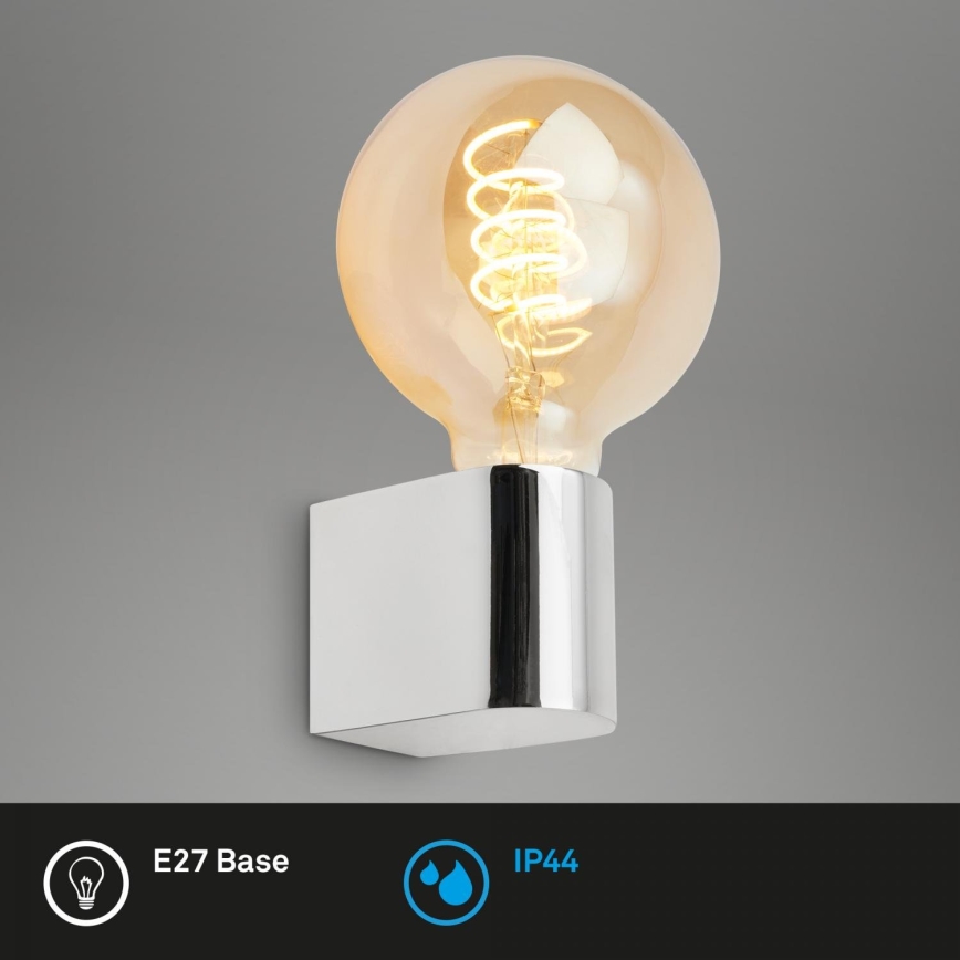 Briloner 2182-018 - Koupelnové nástěnné svítidlo DONGA 1xE27/10W/230V IP44 lesklý chrom