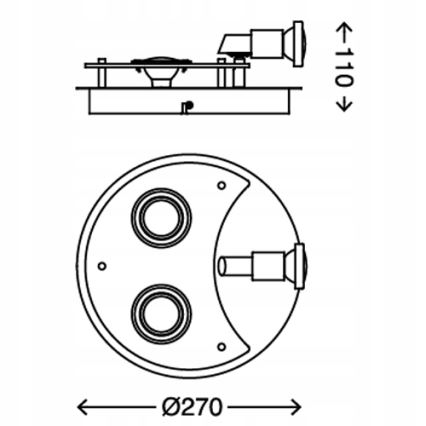 Briloner 2228-038 - LED Bodové svítidlo SPLASH 3xGU10/3W/230V