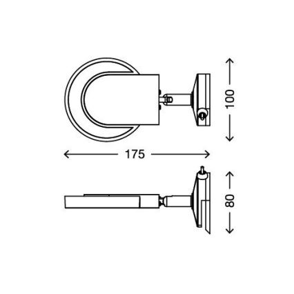 Briloner 2297-018 - LED Osvětlení zrcadla SURF 1xLED/4,5W/230V