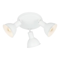 Briloner 2674-036 - Bodové svítidlo RETRO 3xE14/25W/230V bílá