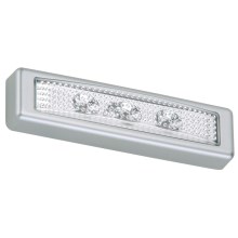 Briloner 2689-034 - LED Dotykové orientační svítidlo LERO LED/0,18W/3xAAA stříbrná