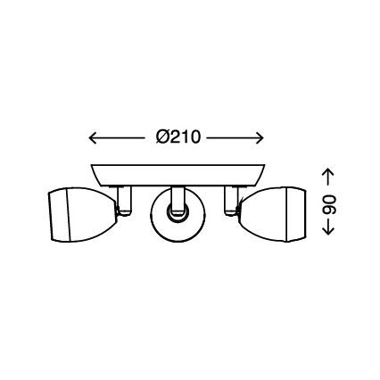 Briloner 2745-038 - LED Stropní bodové svítidlo GO 3xLED/3W/230V