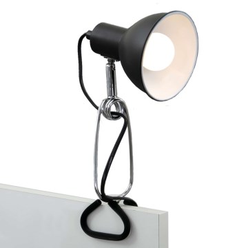 Briloner 2790-015 - Lampa s klipem FIX 1xE14/8W/230V černá/lesklý chrom