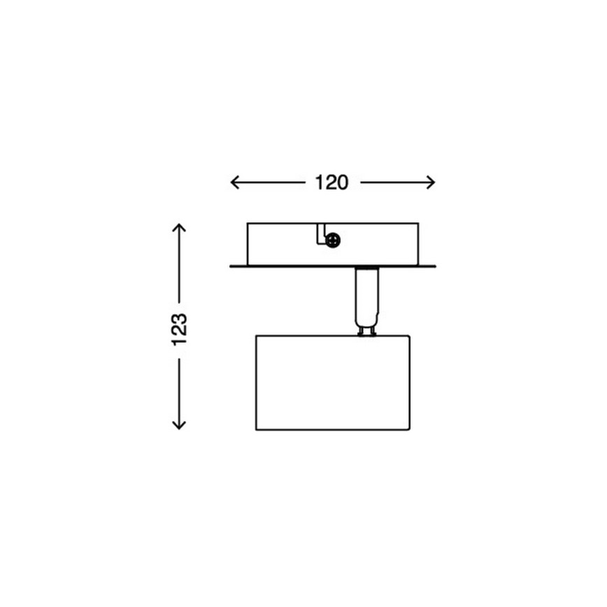 Briloner 2857-016 - Nástěnné bodové svítidlo SPOT 1xGU10/40W/230V bílá