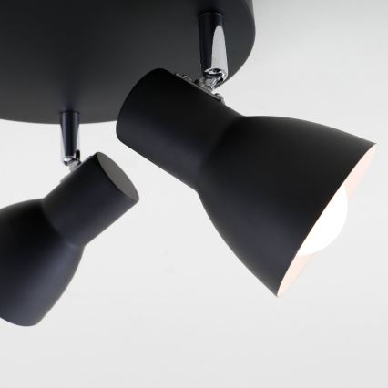 Briloner 2860-035 - Bodové svítidlo CUP 3xE14/25W/230V černá