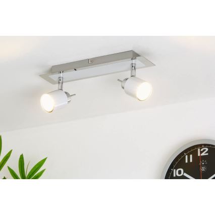 Briloner 2866-026 - LED Bodové svítidlo SPOT 2xGU10/5W/230V