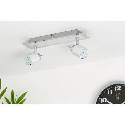 Briloner 2866-026 - LED Bodové svítidlo SPOT 2xGU10/5W/230V