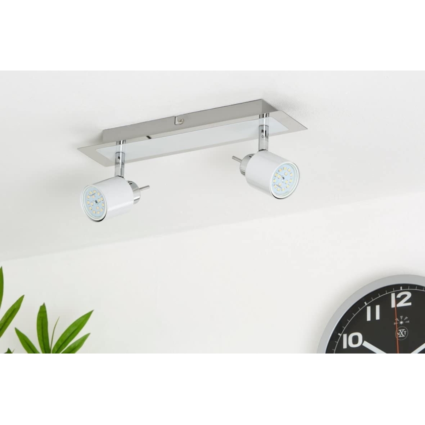 Briloner 2866-026 - LED Bodové svítidlo SPOT 2xGU10/5W/230V