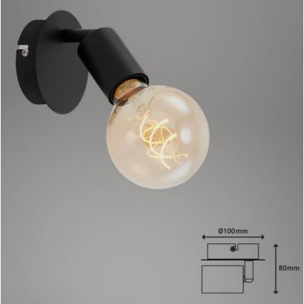 Briloner 2868-015 - Nástěnné bodové svítidlo SPOT 1xE27/60W/230V