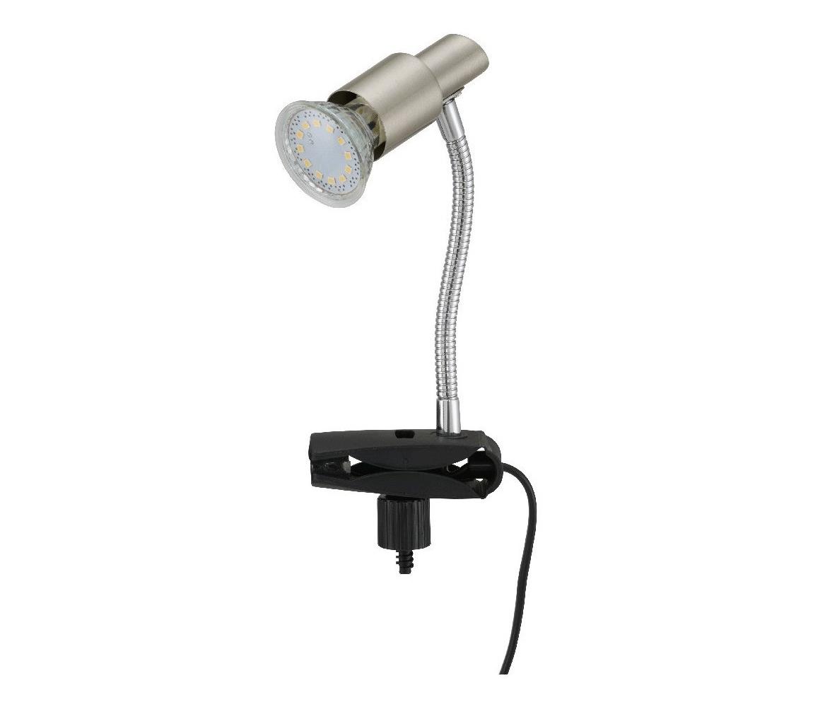 Briloner Briloner 2877-012P - LED Stolní lampa s klipem SIMPLE 1xGU10/3W/230V