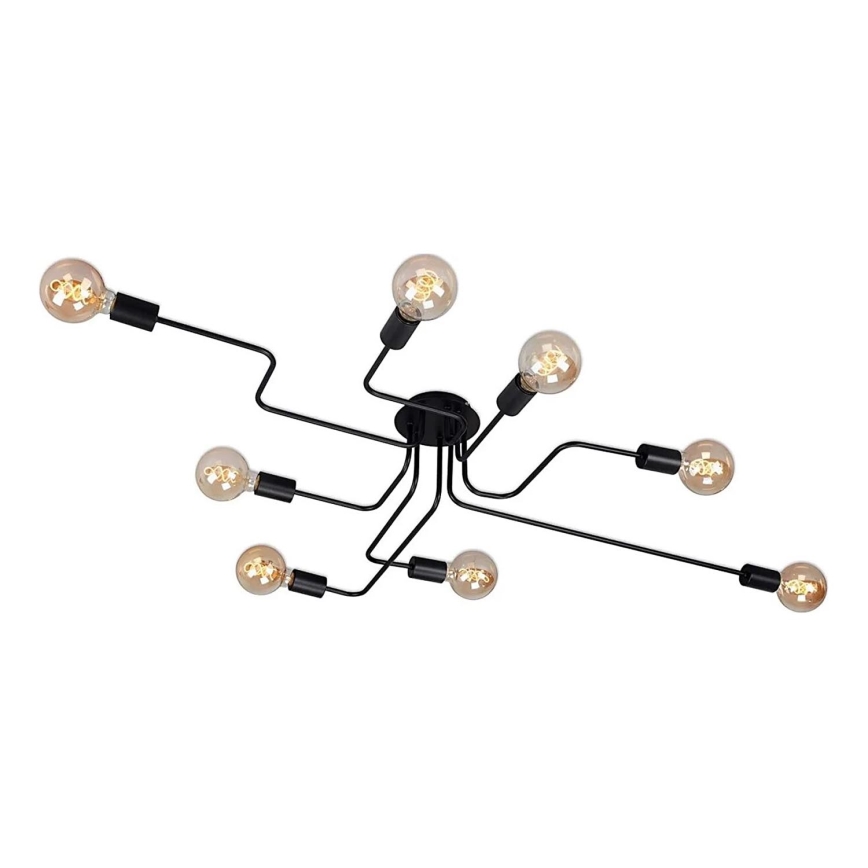Briloner 2888-085 - Přisazený lustr FARETTO 8xE27/60W/230V černá