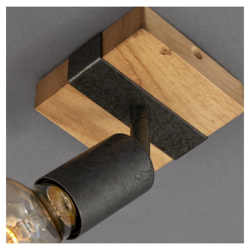 Briloner 2900-011 - Nástěnné bodové svítidlo WOOD BASIC 1xE27/25W/230V