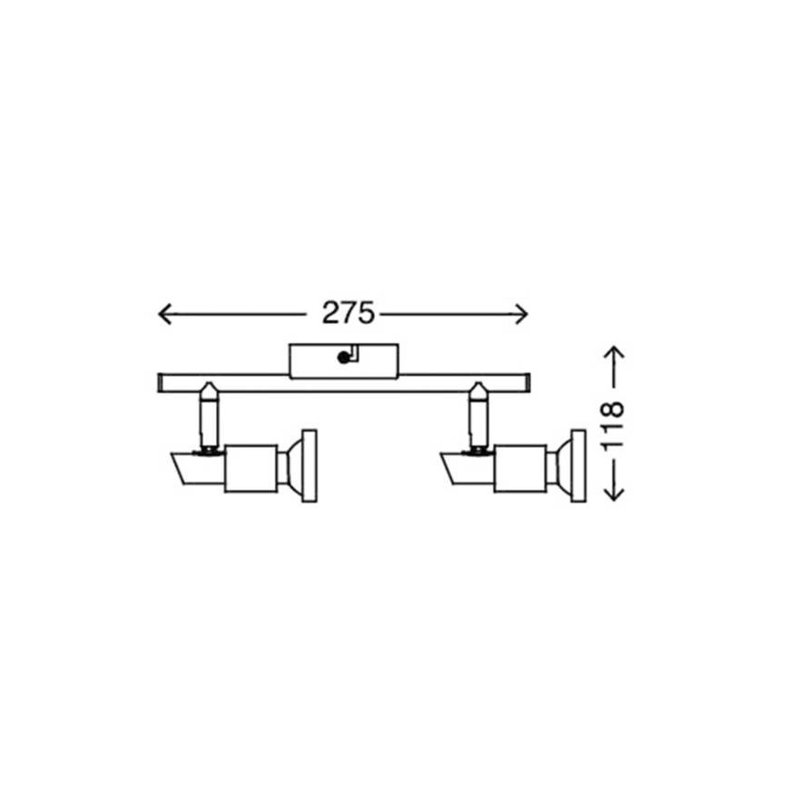 Briloner 2991-022 - LED Bodové svítidlo COOL 2xGU10/3W/230V