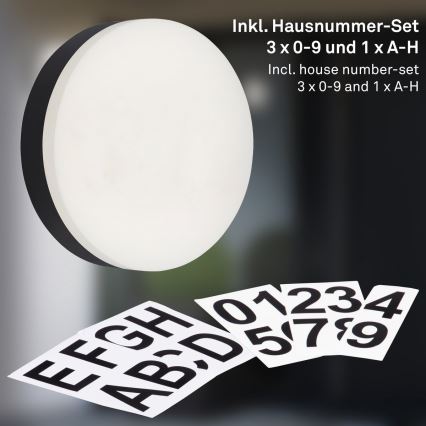 Briloner 3007-015 - LED Domovní číslo RIO LED/12W/230V IP44