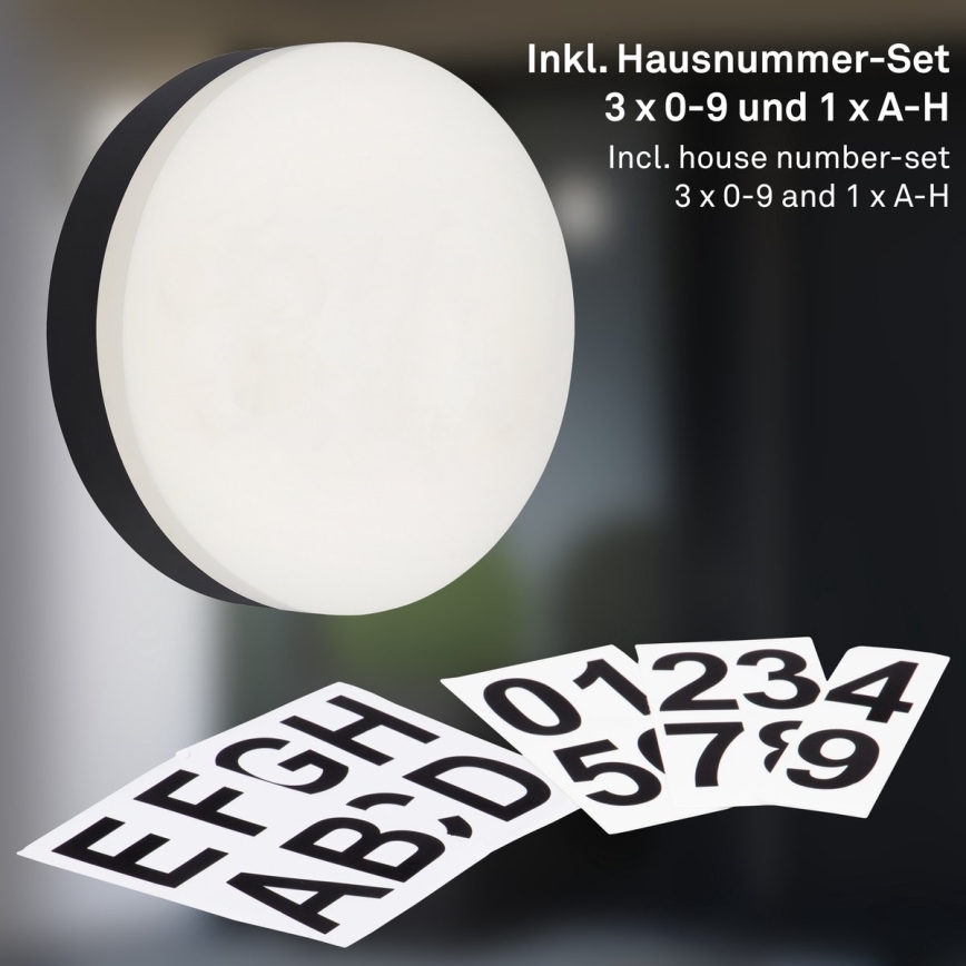 Briloner 3007-015 - LED Domovní číslo RIO LED/12W/230V IP44