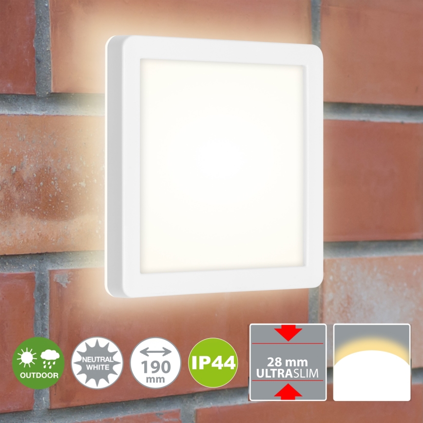 Briloner 3010-016 - LED Stropní svítidlo LED/8W/230V 19x19 cm bílá IP44