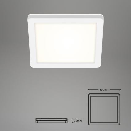 Briloner 3010-016 - LED Stropní svítidlo LED/8W/230V 19x19 cm bílá IP44