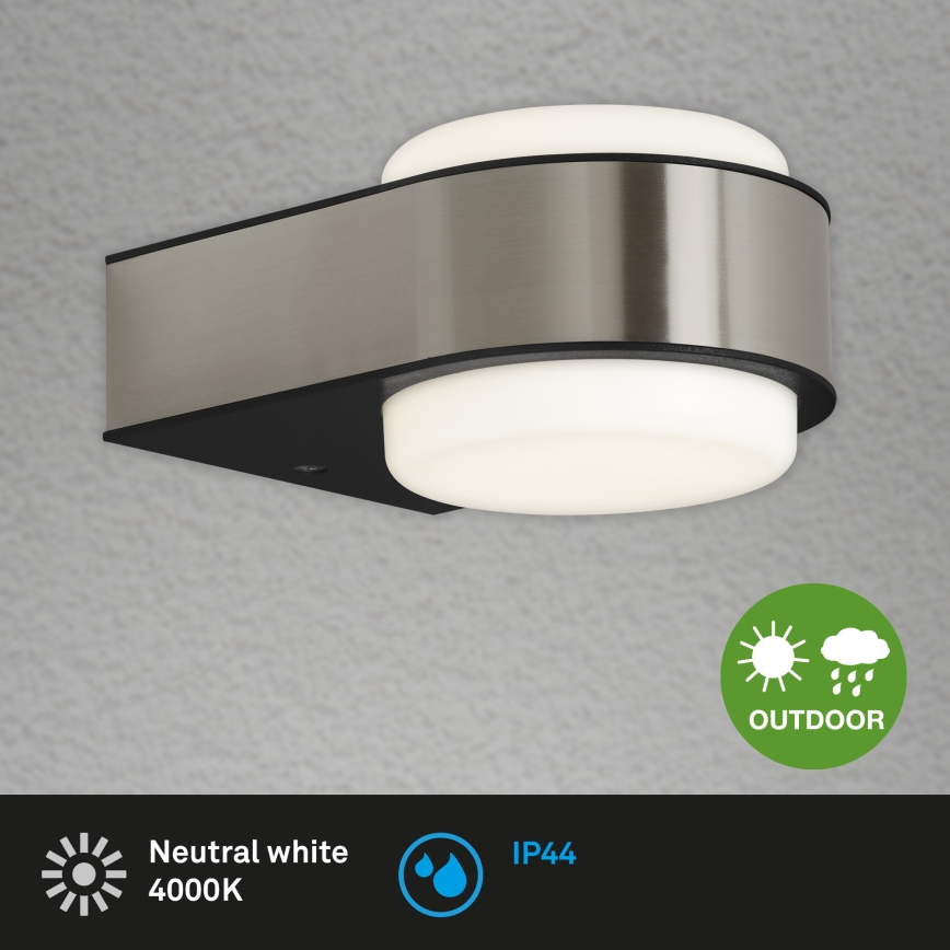 Briloner 3035-012- LED Venkovní nástěnné svítidlo HANAU LED/6,5W/230V IP44 matný chrom