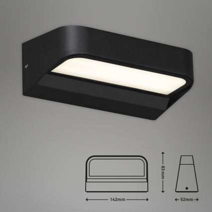 Briloner 3036-015 - LED Venkovní nástěnné svítidlo AHLEN LED/8W/230V IP44