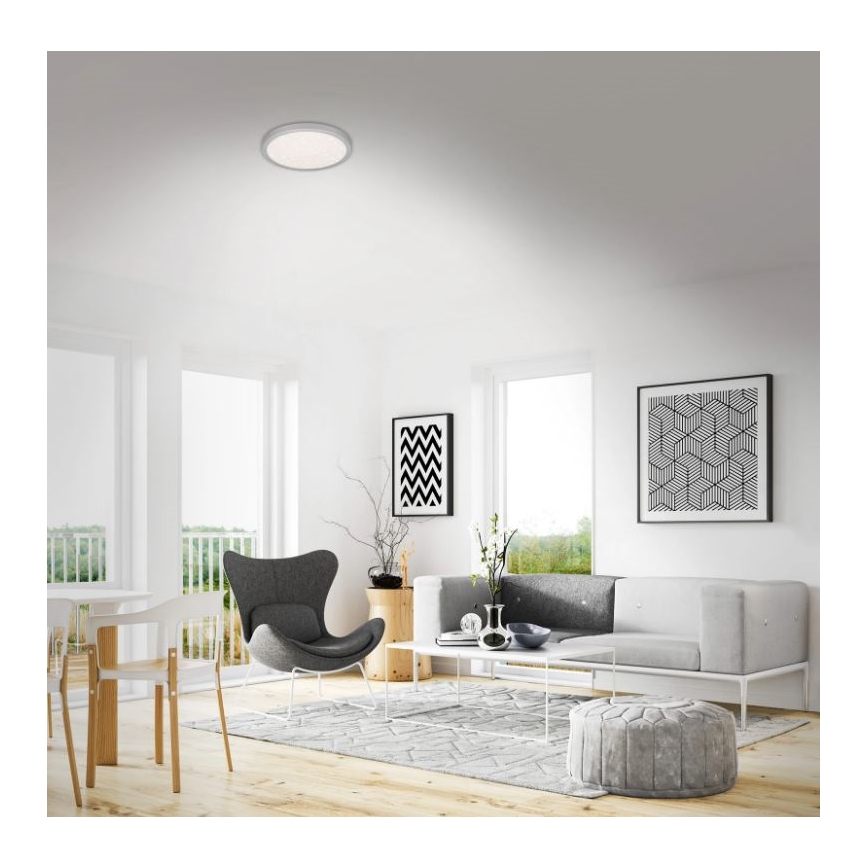 Briloner 3048-014 - LED Stropní svítidlo RUNA LED/18W/230V stříbrná