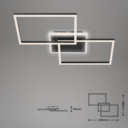 Briloner 3049-015 - LED Stmívatelné stropní svítidlo FRAME LED/40W/230V + dálkové ovládání