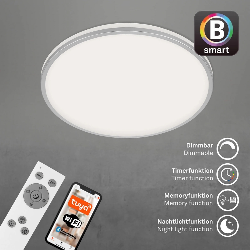 Briloner 3065-014 - LED Stmívatelné stropní svítidlo IVY LED/42W/230V Wi-Fi Tuya pr. 49 cm + dálkové ovládání