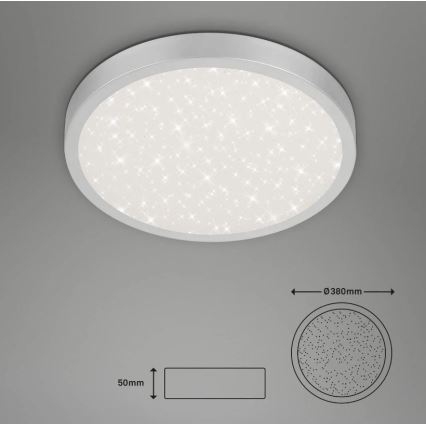 Briloner 3071-014 - LED Stropní svítidlo RUNA LED/24W/230V stříbrná