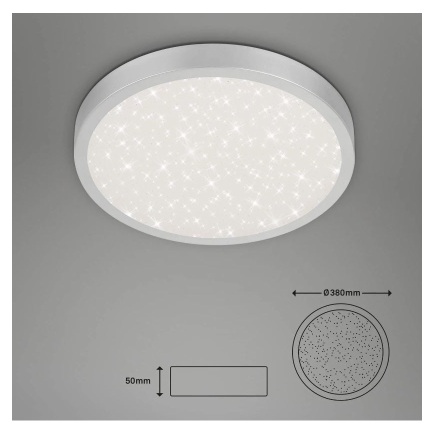 Briloner 3071-014 - LED Stropní svítidlo RUNA LED/24W/230V stříbrná