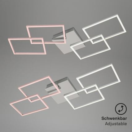 Briloner 3091-018 - LED Stmívatelné stropní svítidlo FRAME LED/30W/230V lesklý chrom