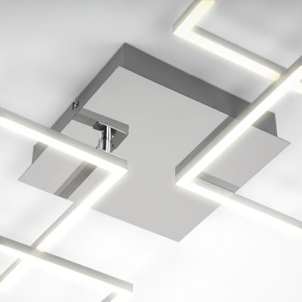Briloner 3091-018 - LED Stmívatelné stropní svítidlo FRAME LED/30W/230V lesklý chrom
