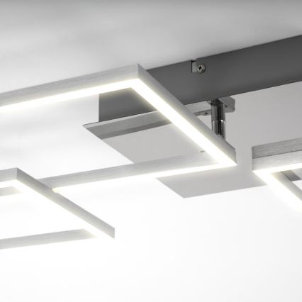 Briloner 3091-018 - LED Stmívatelné stropní svítidlo FRAME LED/30W/230V lesklý chrom