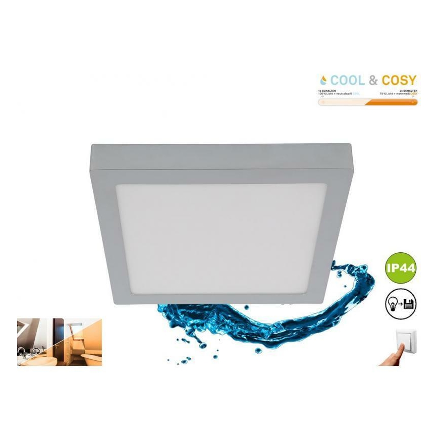 Briloner 3142-018 - LED Koupelnové stropní svítidlo COOL&COSY LED/21W/230V 2700/4000K IP44
