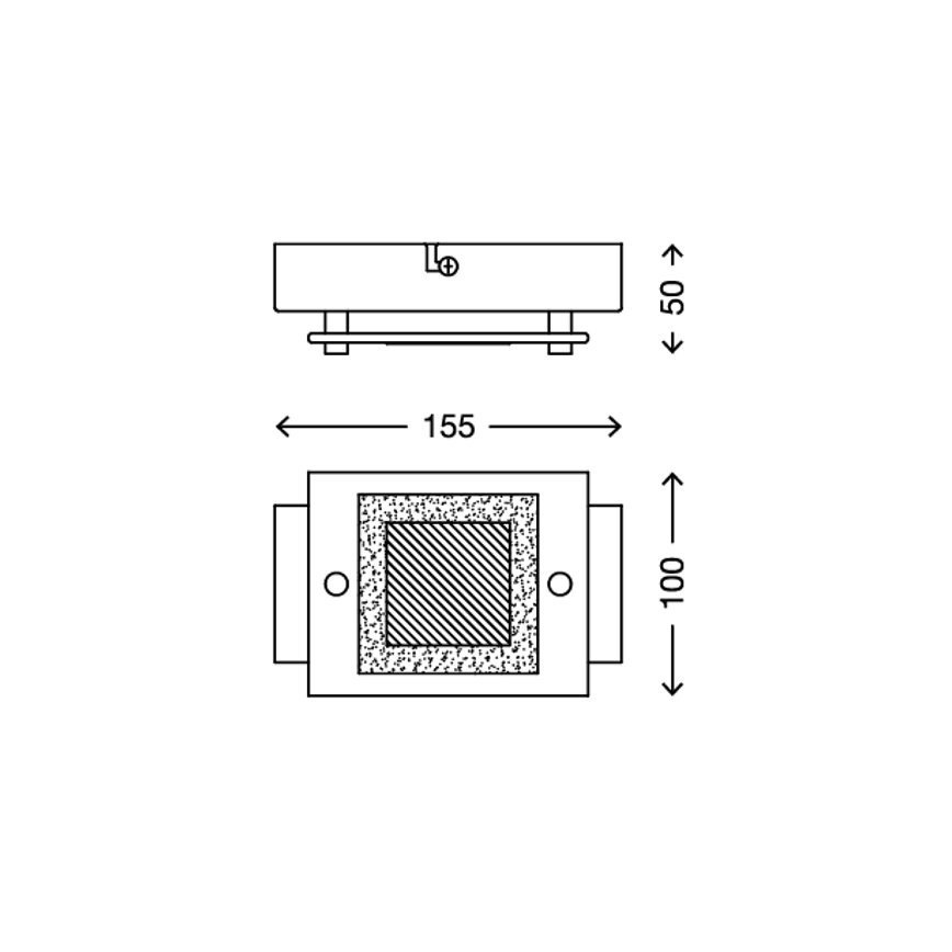 Briloner 3153-018 - LED Koupelnové stropní svítidlo PLAZA LED/4,5W