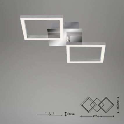 Briloner 3207-018 - LED Stropní svítidlo FRAMES 2xLED/8W/230V