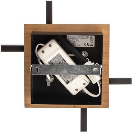 Briloner 3210-014 - LED Stmívatelné stropní svítidlo FRAME 2xLED/11W/230V hnědá