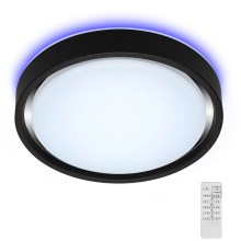 Briloner 3227-015 - LED RGB Stmívatelné stropní svítidlo se senzorem TALENA LED/24W/230V černá + dálkové ovládání