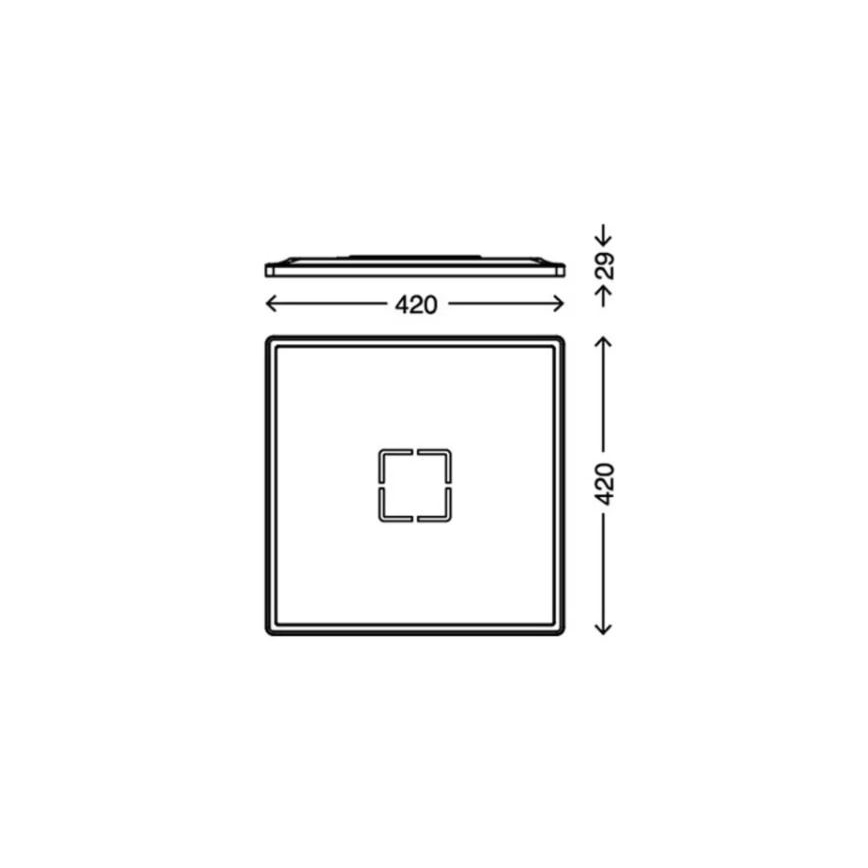 Briloner 3393-015 - LED Stropní svítidlo FREE LED/22W/230V 42x42 cm