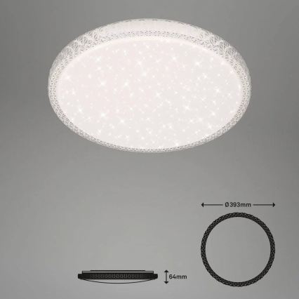 Briloner 3412-016 - LED Stmívatelné stropní svítidlo STAR SKY LED/24W/230V 3000/4000/6000K pr. 39 cm + dálkové ovládání