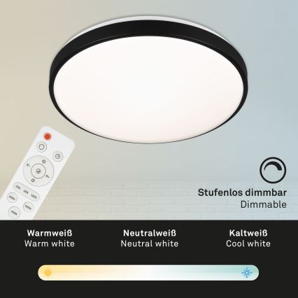 Briloner 3430-015 - LED Stmívatelné stropní svítidlo MANNY LED/48W/230V + dálkové ovládání