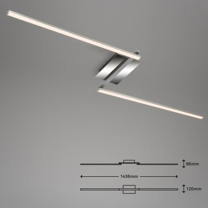 Briloner 3500-018 - LED Přisazený lustr STAFF 2xLED/6W/230V