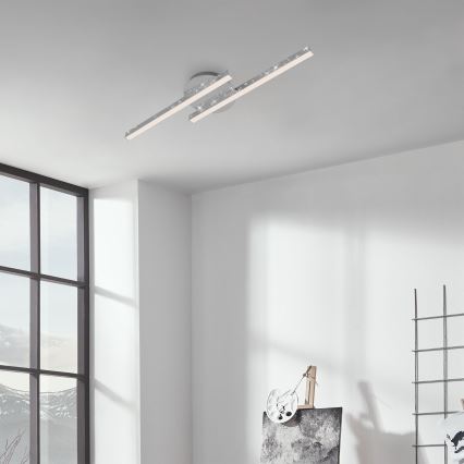 Briloner 3517-028 - LED Přisazený lustr REY 2xLED/6W/230V lesklý chrom