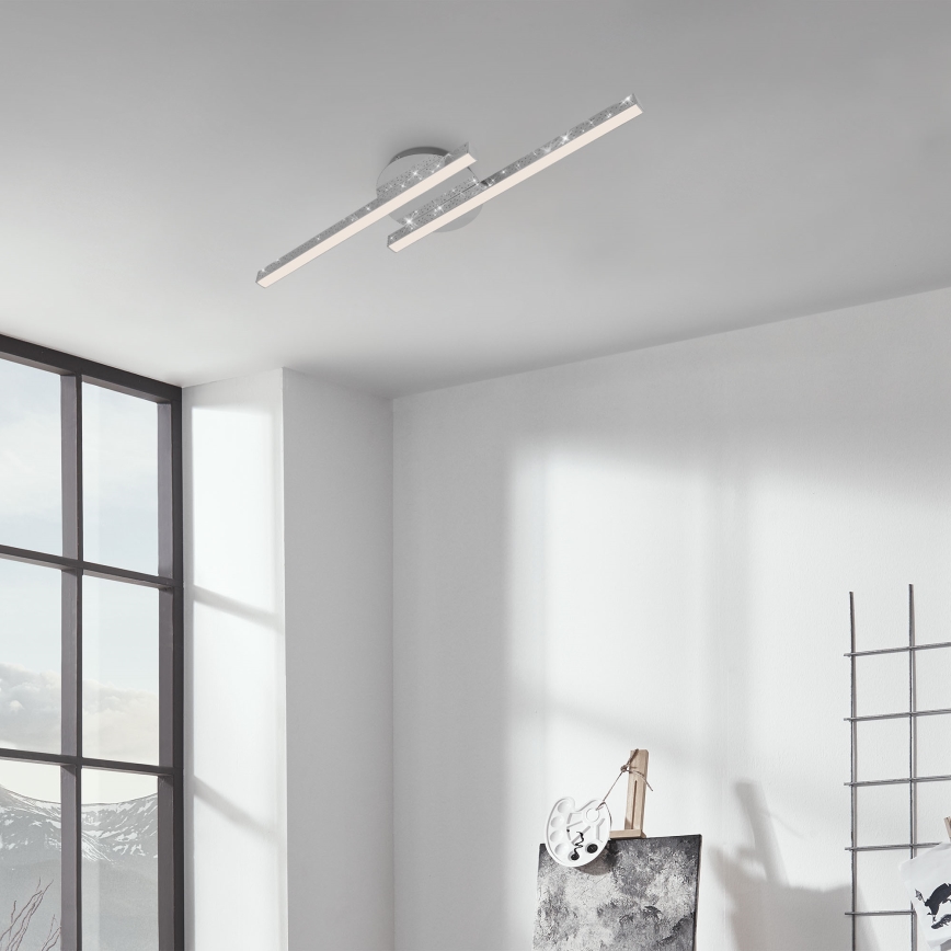 Briloner 3517-028 - LED Přisazený lustr REY 2xLED/6W/230V lesklý chrom