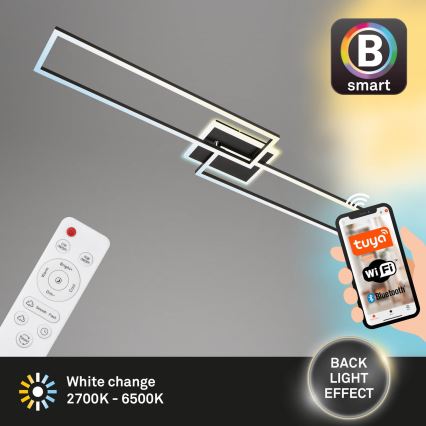 Briloner 3538-015 - LED Stmívatelný lustr FRAME 2xLED/20W/230V 2700-6500K Wi-Fi Tuya + dálkové ovládání