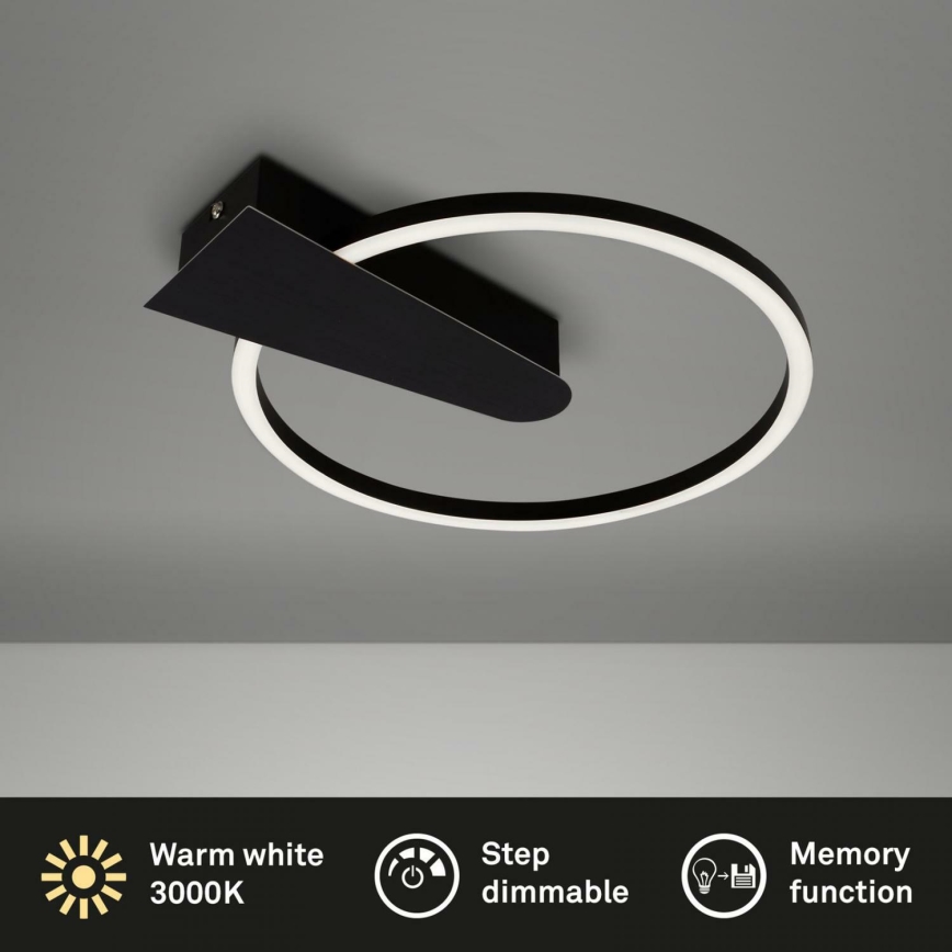 Briloner 3542-015 - LED Stmívatelné stropní svítidlo NICO LED/12W/230V černá