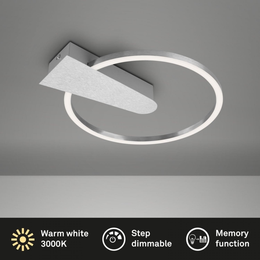 Briloner 3542-018 - LED Stmívatelné stropní svítidlo NICO LED/12W/230V matný chrom