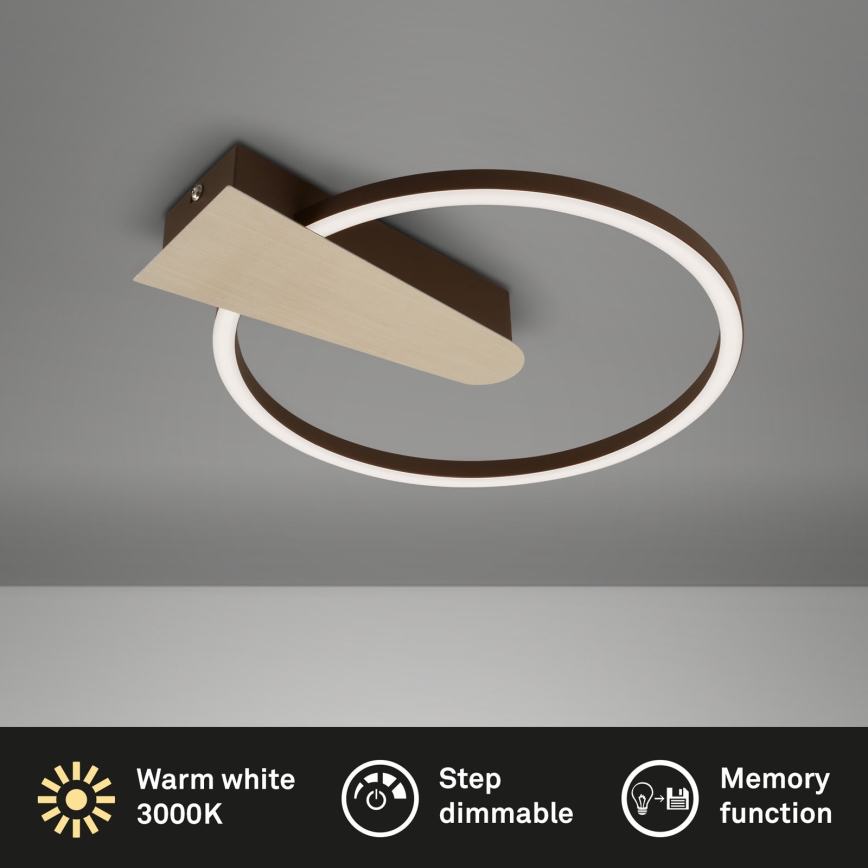 Briloner 3542017 - LED Stmívatelné stropní svítidlo NICO LED/12W/230V zlatá