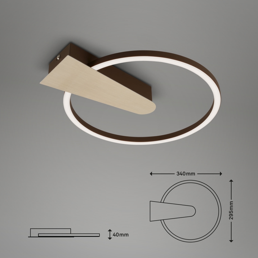 Briloner 3542017 - LED Stmívatelné stropní svítidlo NICO LED/12W/230V zlatá