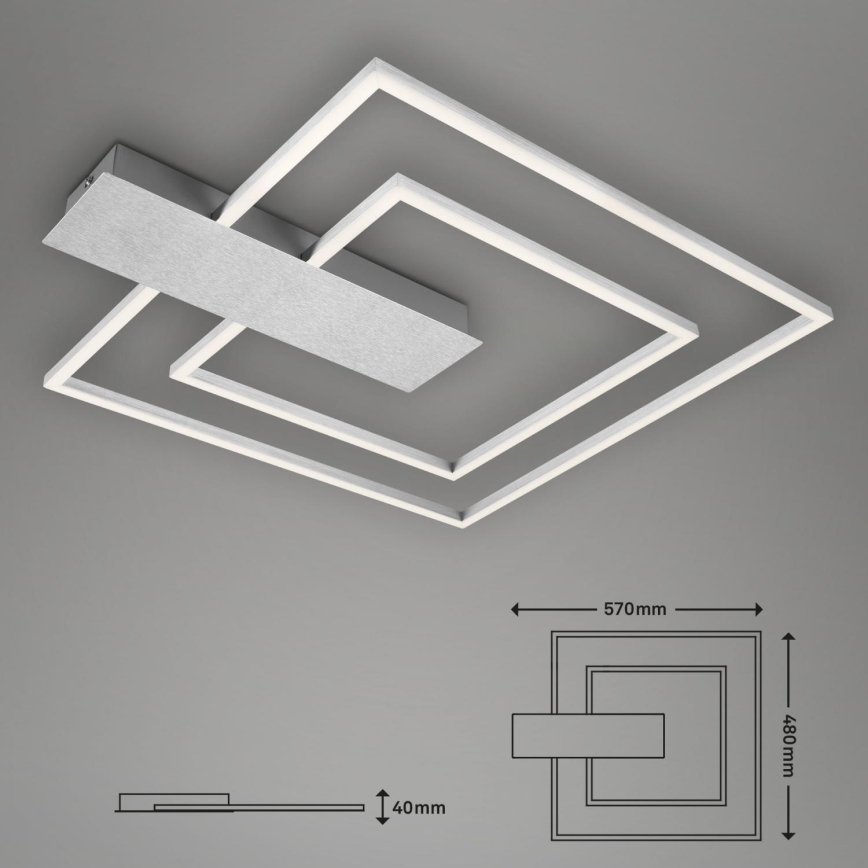 Briloner 3545-018 - LED Stmívatelné stropní svítidlo NICO LED/25W/230V matný chrom